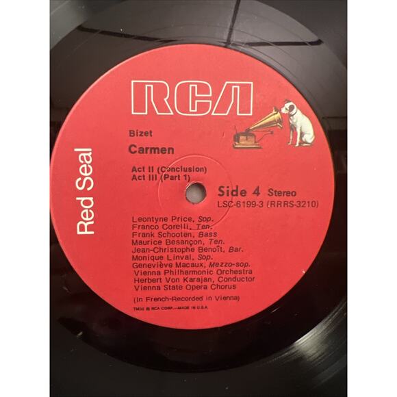 BIZET CARMEN 3-LP BOX SET EX+ VINYL + BOOK RCA RED SEAL 1964 ULTRASONIC CLEAN!! - Picture 14 of 16